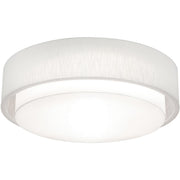 Sanibel 32" LED Flush Mount, Linen White Finish - Bees Lighting