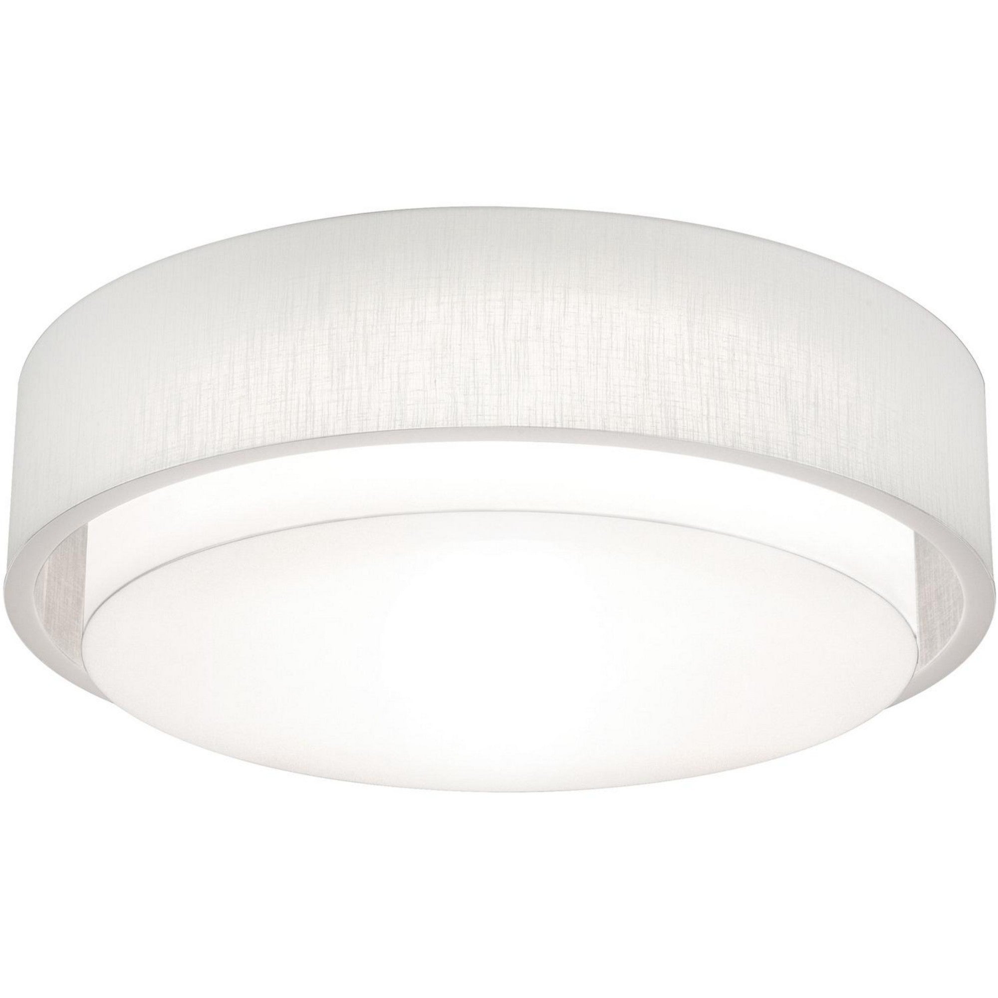 Sanibel 32" LED Flush Mount, Linen White Finish - Bees Lighting