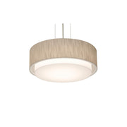 Sanibel 16" LED Pendant, Black & Jute Shade - Bees Lighting