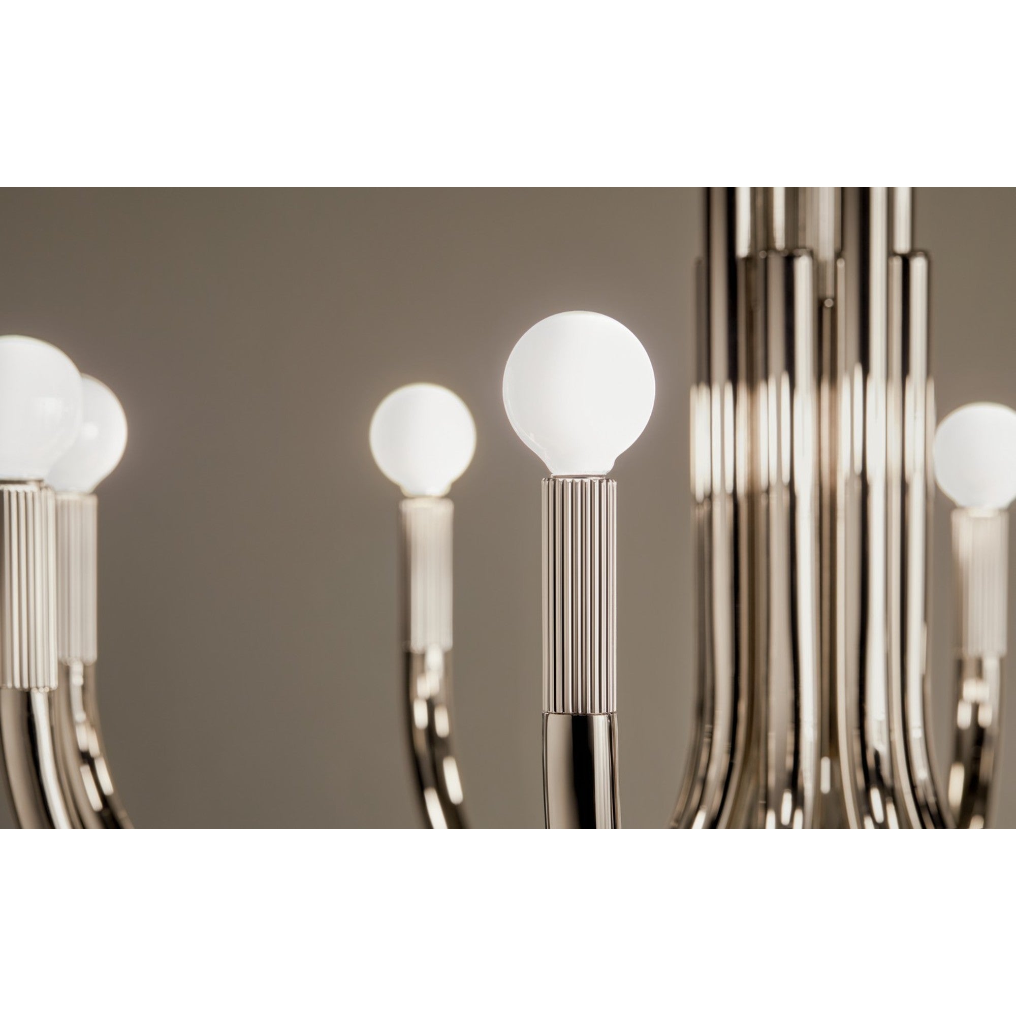 Odensa 29" 8-Light Chandelier, Polished Nickel Finish - Bees Lighting