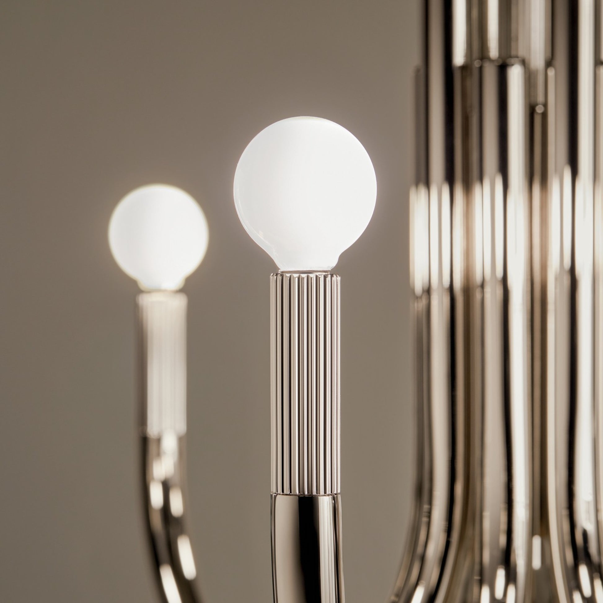 Odensa 29" 8-Light Chandelier, Polished Nickel Finish - Bees Lighting