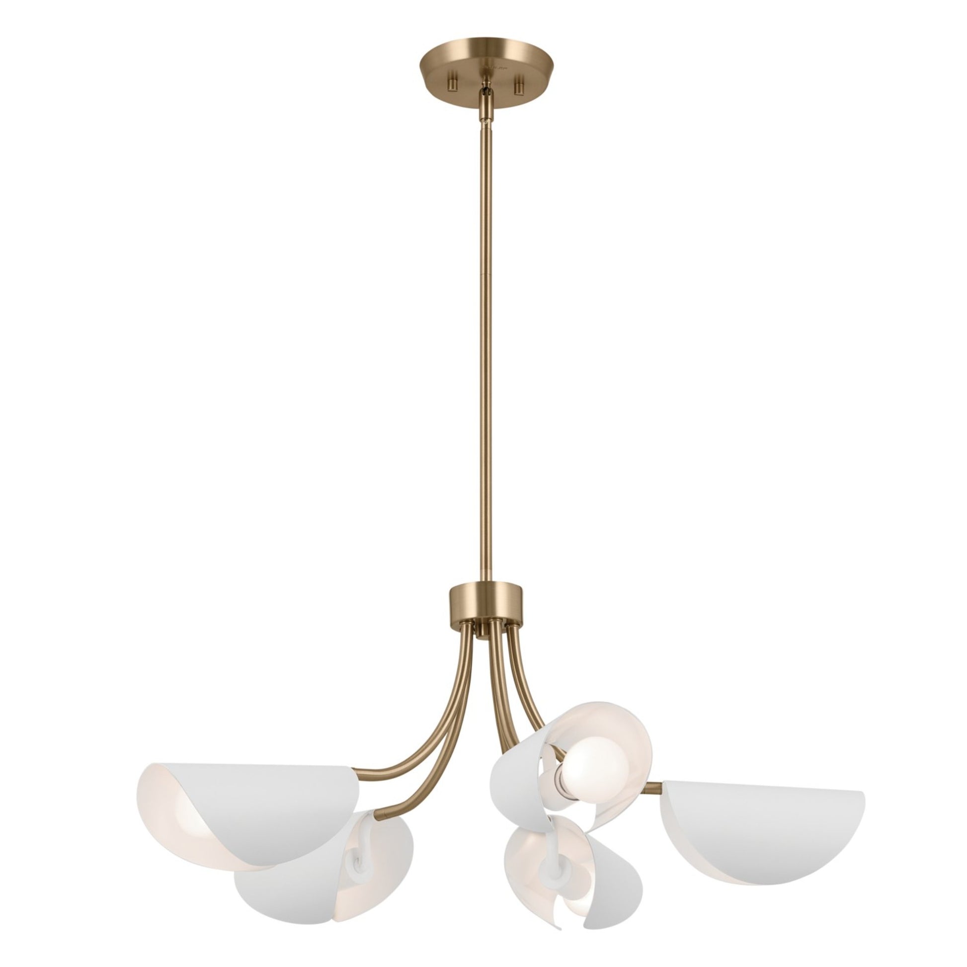 Arcus 29" 5 Lights Convertible Chandelier/Semi-flush - Bees Lighting