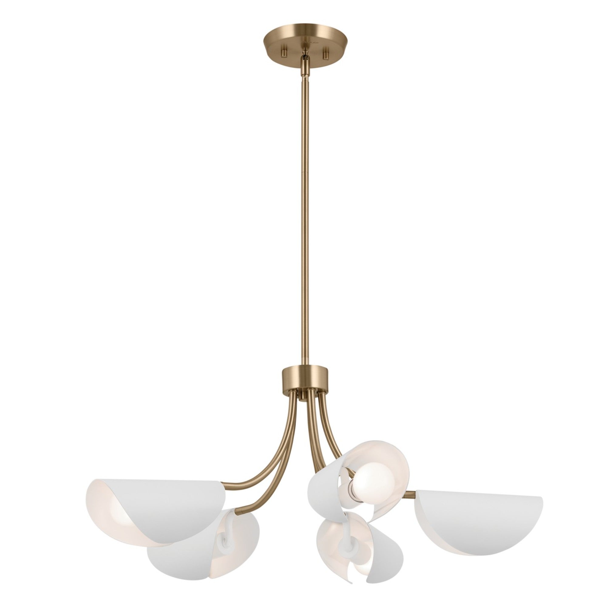 Arcus 29" 5 Lights Convertible Chandelier/Semi-flush - Bees Lighting