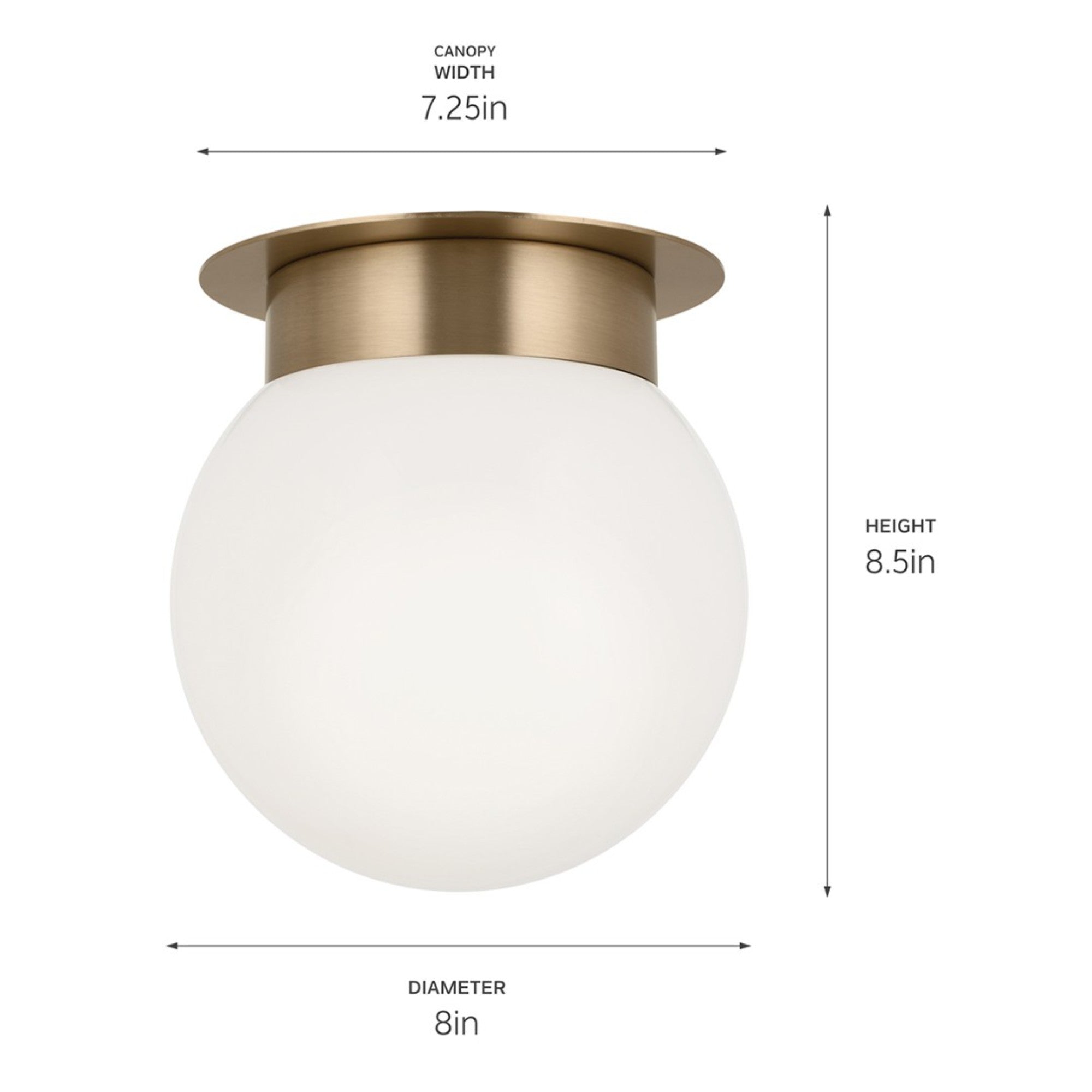 Albers 8" Flush Mount, Champagne Bronze Finish - Bees Lighting