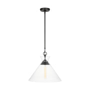 Atlantic 18" Wide Pendant, Aged Iron Finish - Bees Lighting