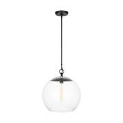 Atlantic 16" Round Pendant, Aged Iron Finish - Bees Lighting