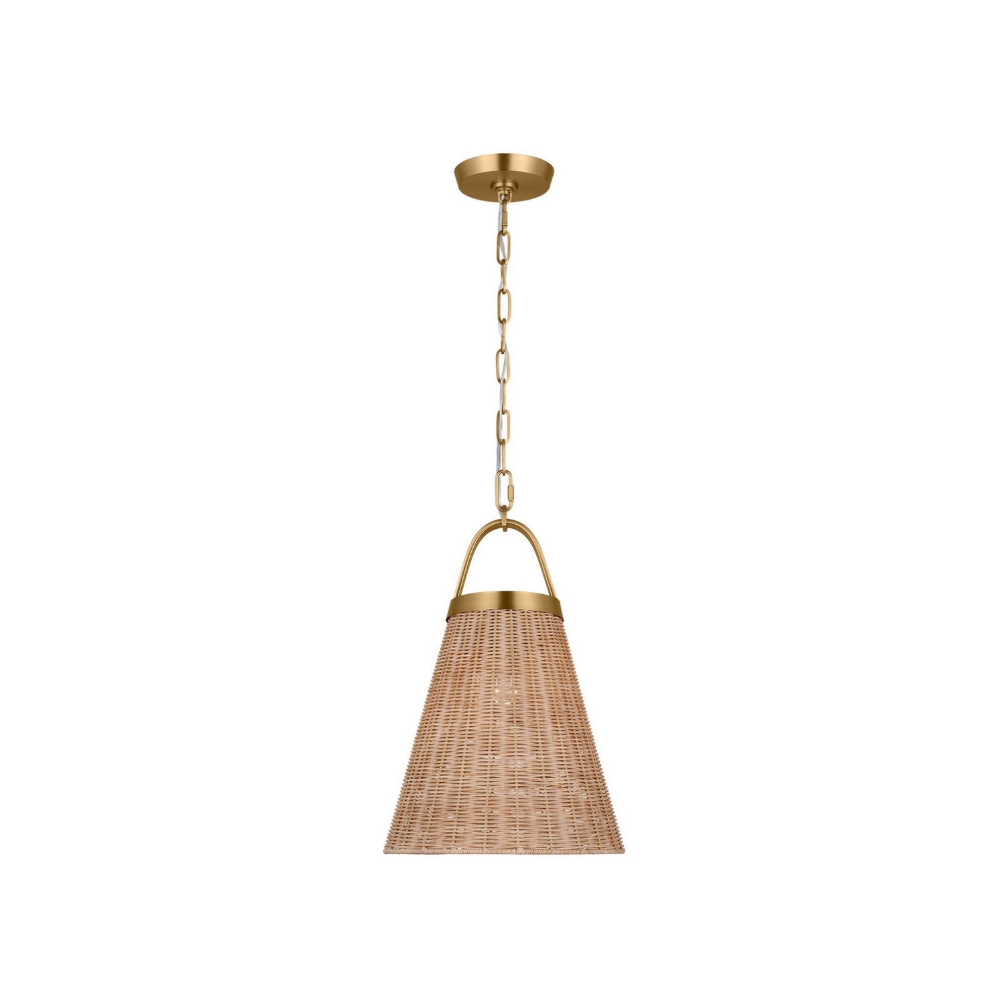 Whitby 19" Medium Pendant, Burnished Brass Finish - Bees Lighting