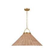 Whitby 22" X-Large Pendant, Burnished Brass Finish - Bees Lighting