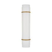 Amelie 13" LED Small Vanity Light, Burnished Brass Finish - Bees Lighting