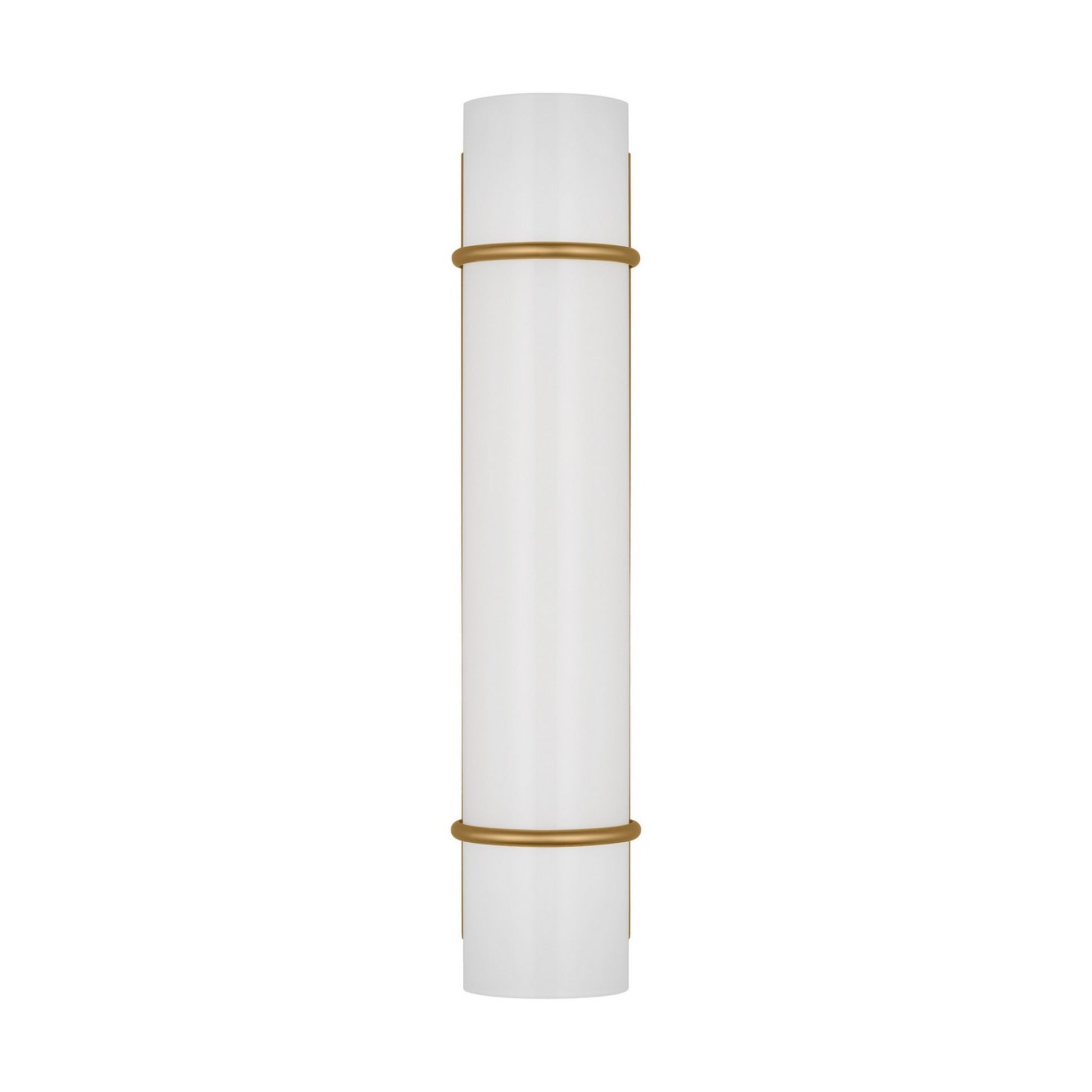 Amelie 13" LED Small Vanity Light, Burnished Brass Finish - Bees Lighting