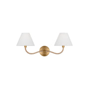 Laguna 22" Double Sconce, Burnished Brass Finish - Bees Lighting