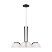 Nido 26" Chandelier, Midnight Black Finish - Bees Lighting