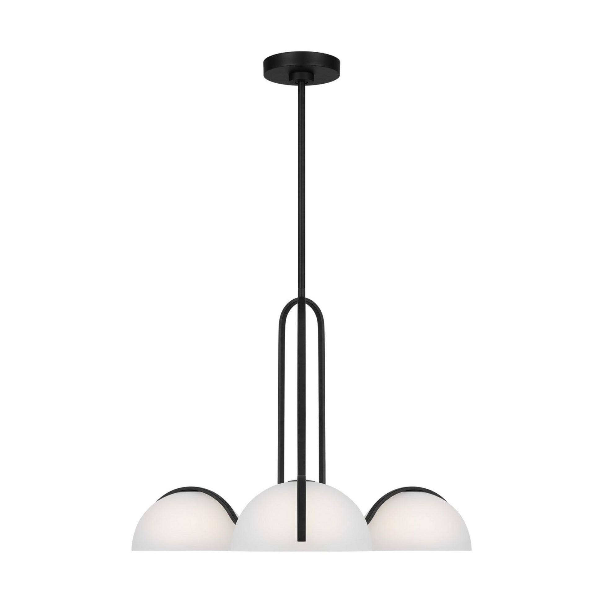 Nido 26" Chandelier, Midnight Black Finish - Bees Lighting