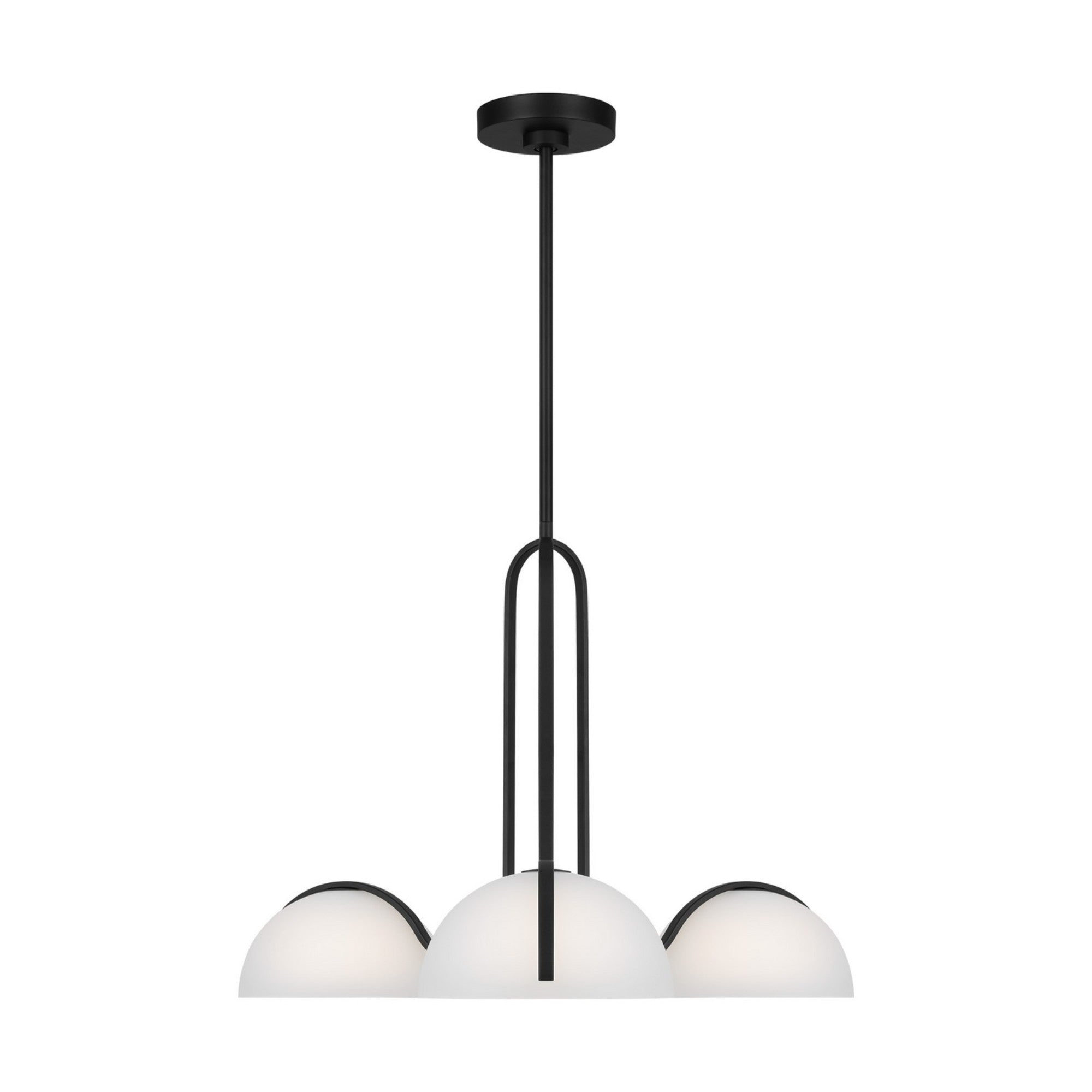 Nido 26" Chandelier, Midnight Black Finish - Bees Lighting