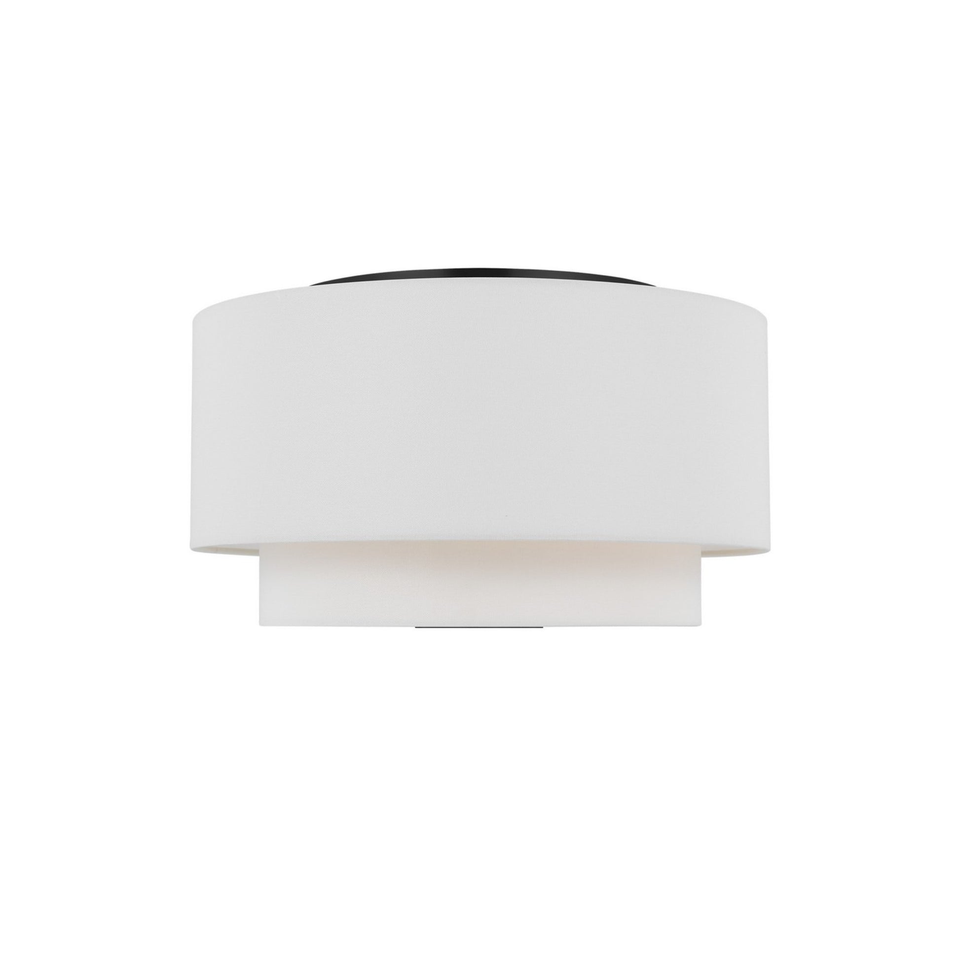 Sawyer 18" 3-Light Flush Mount, Midnight Black Finish - Bees Lighting