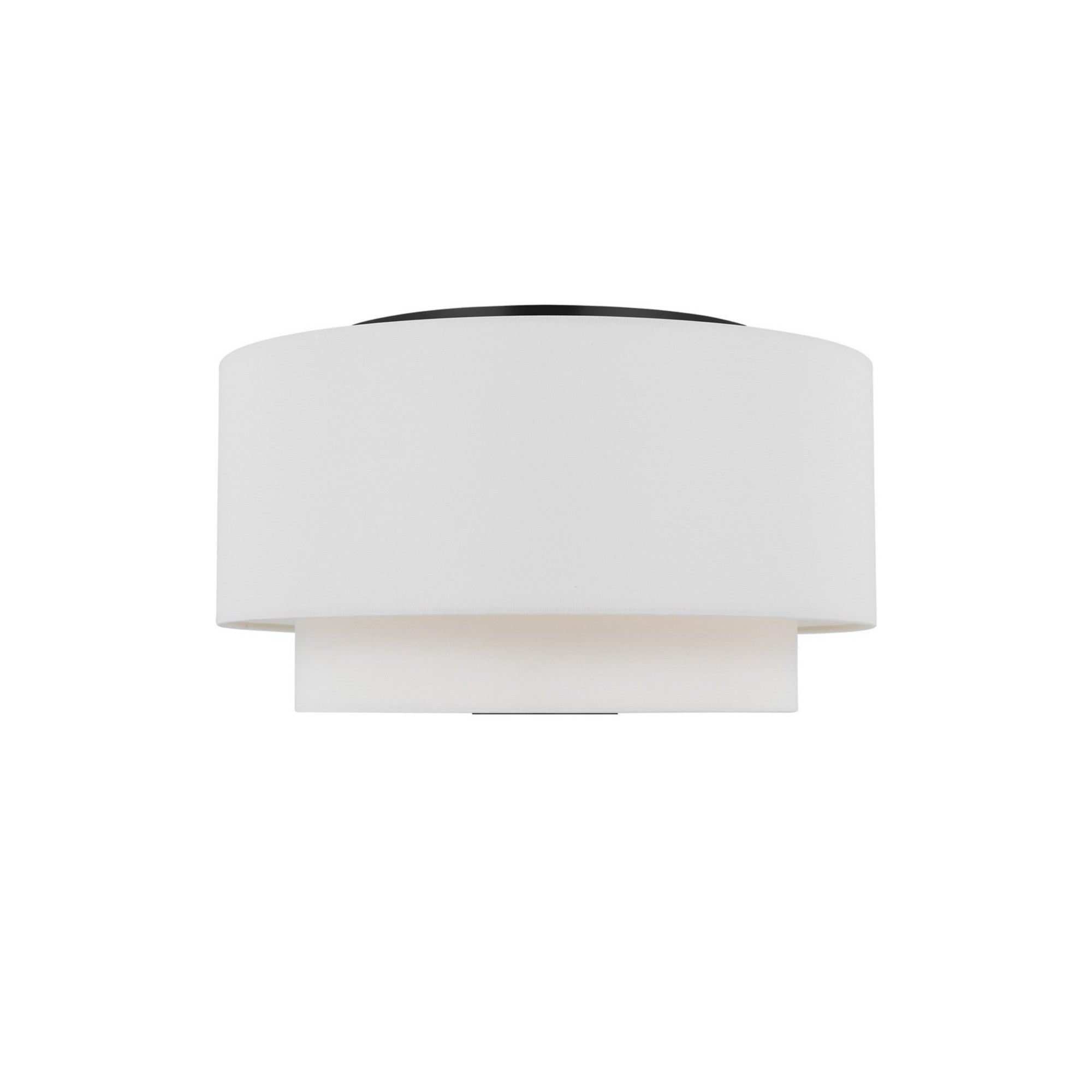 Sawyer 18" 3-Light Flush Mount, Midnight Black Finish - Bees Lighting
