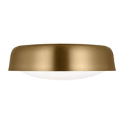Draper 16" 2-Light Flush Mount, Burnished Brass Finish - Bees Lighting