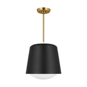 Draper 12" Small Pendant, Midnight Black Finish - Bees Lighting
