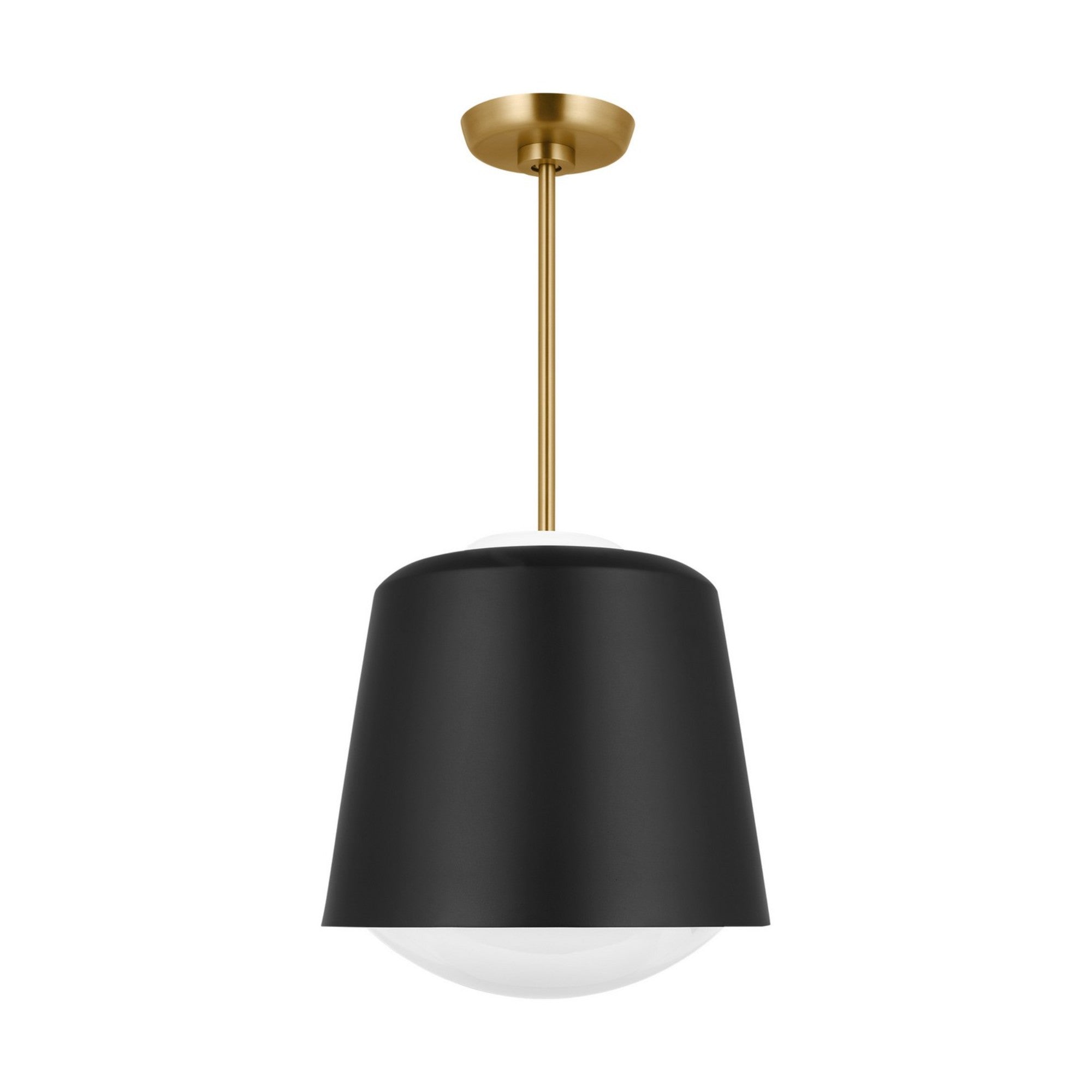 Draper 12" Small Pendant, Midnight Black Finish - Bees Lighting
