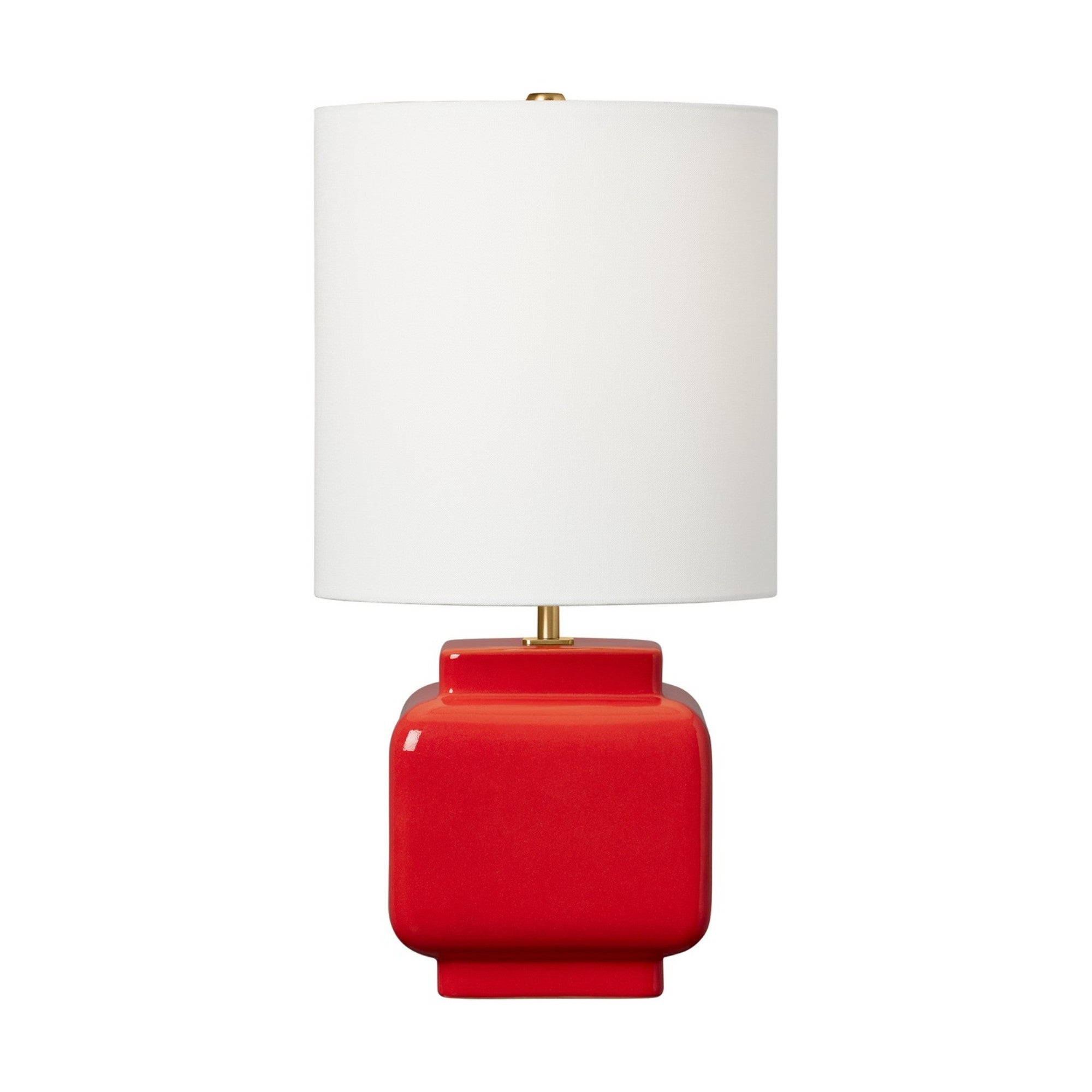 Anderson Medium Table Lamp, Lucent Red Finish - Bees Lighting