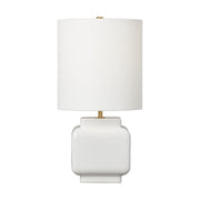 Anderson Medium Table Lamp, New White Finish - Bees Lighting
