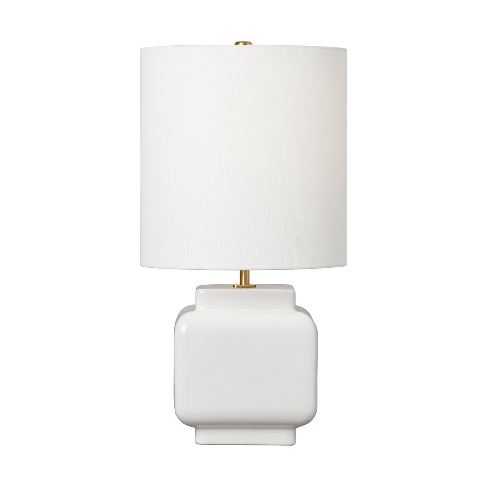 Anderson Medium Table Lamp, New White Finish - Bees Lighting