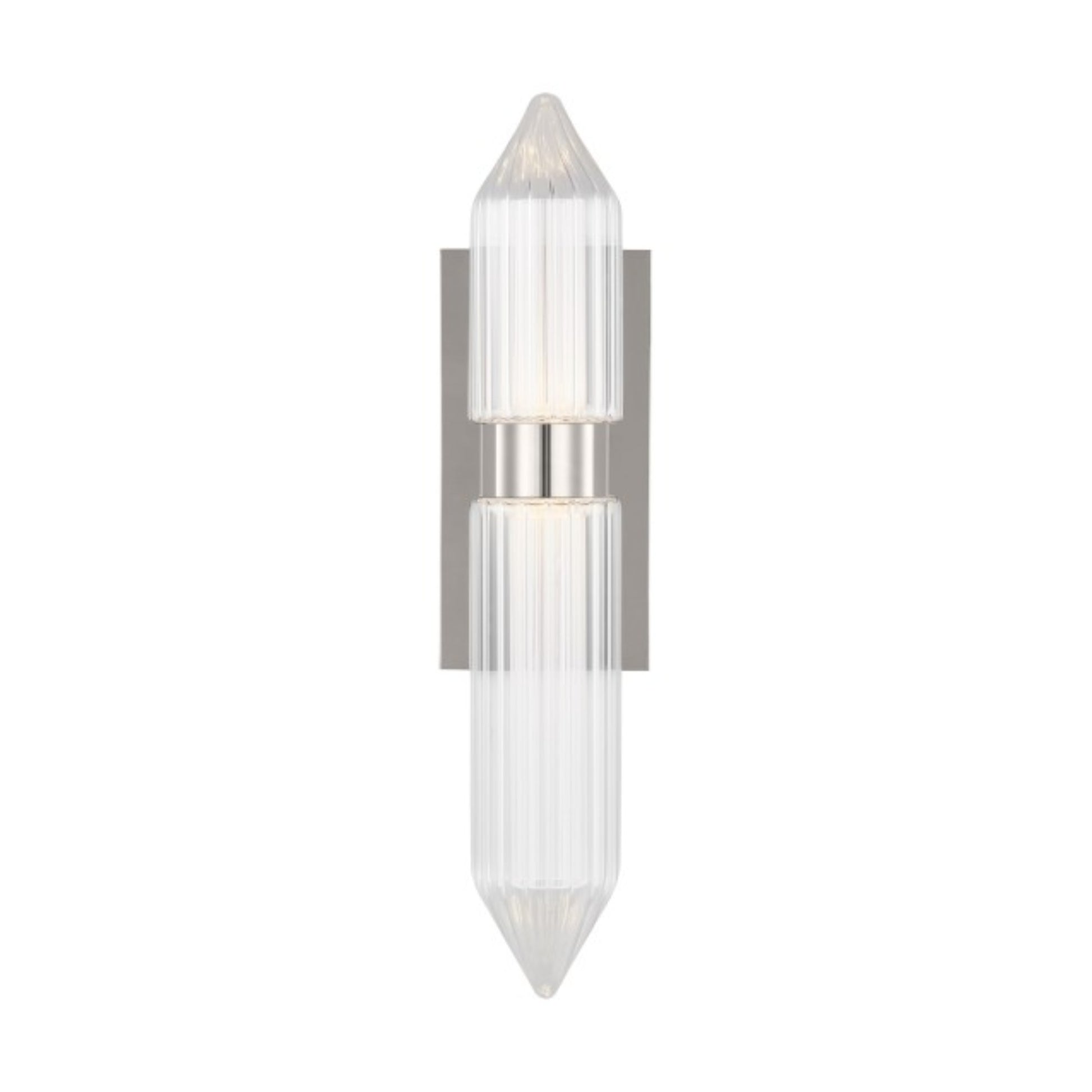 Langston 18" LED Bath Sconce, 120V, Polished Nickel Finish - Bees Lighting