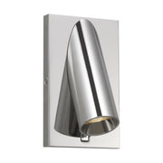 Ponte 5" LED Wall Sconce, 120-277V Polished Nickel Finish - Bees Lighting