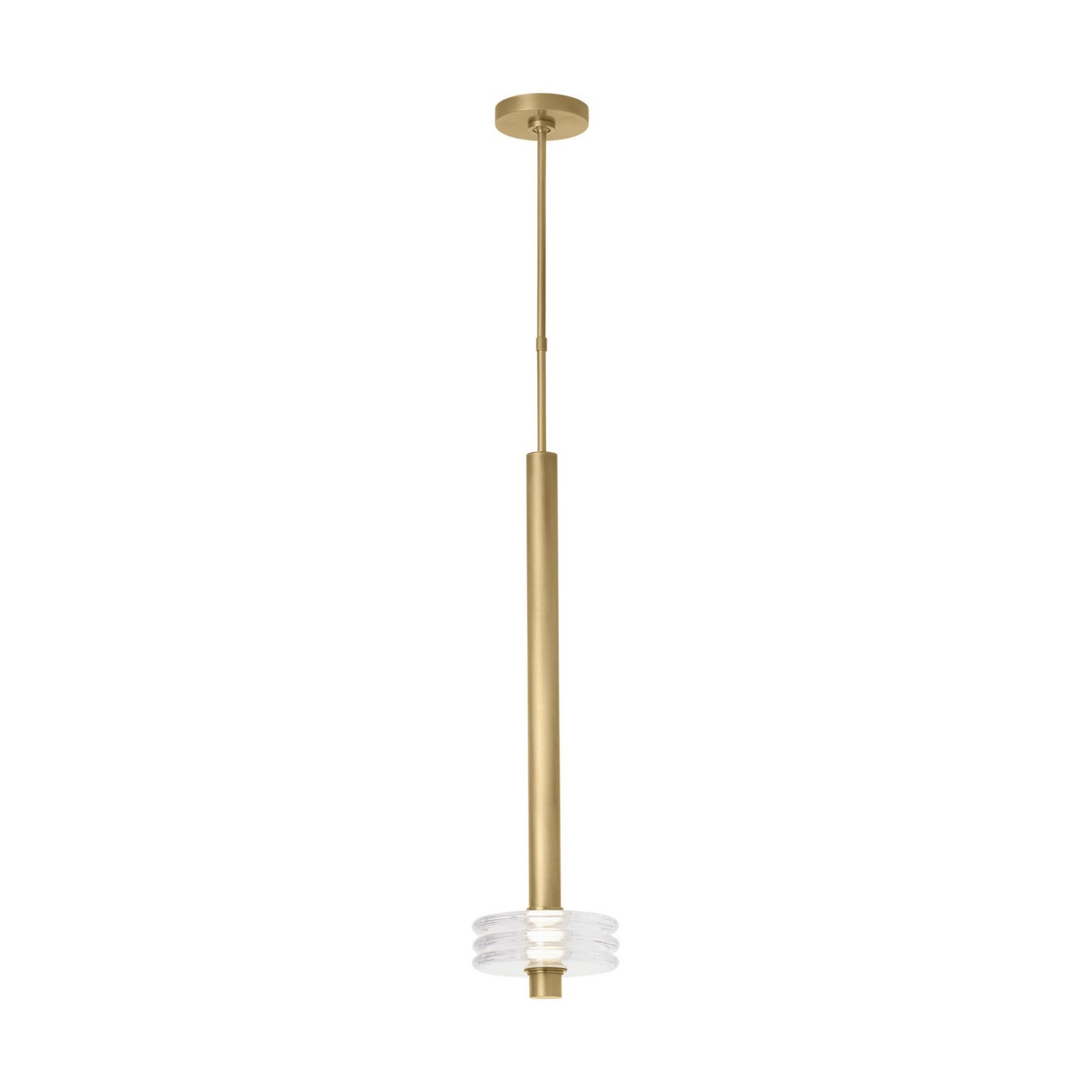 Laurel 30" LED Grand Pendant, 120-277V, Natural Brass Finish - Bees Lighting