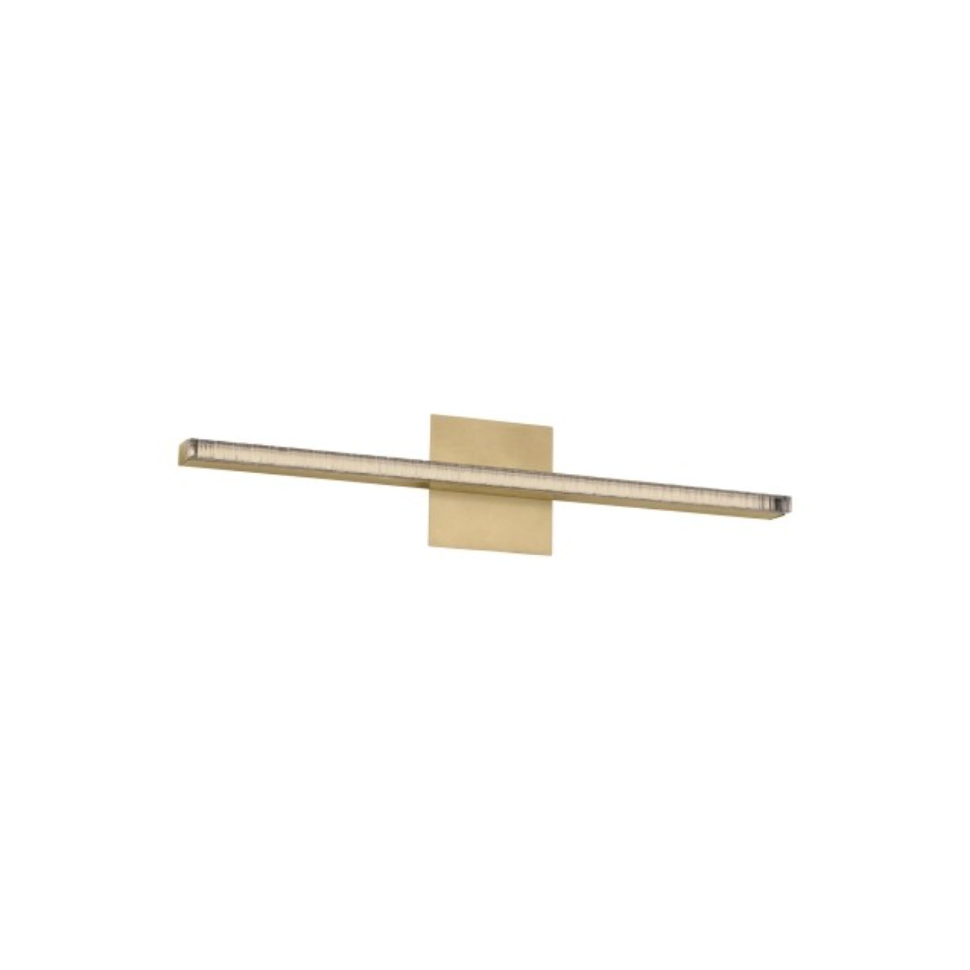Serre 24" LED Linear Bath Vanity, 120-277V, Natural Brass Finish - Bees Lighting