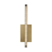 Serre 13" LED Wall Sconce, 120-277V, Natural Brass Finish - Bees Lighting