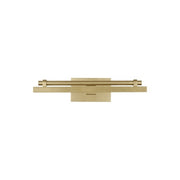 Kal 12" LED Picture Light, 120-277V, Natural Brass Finish - Bees Lighting
