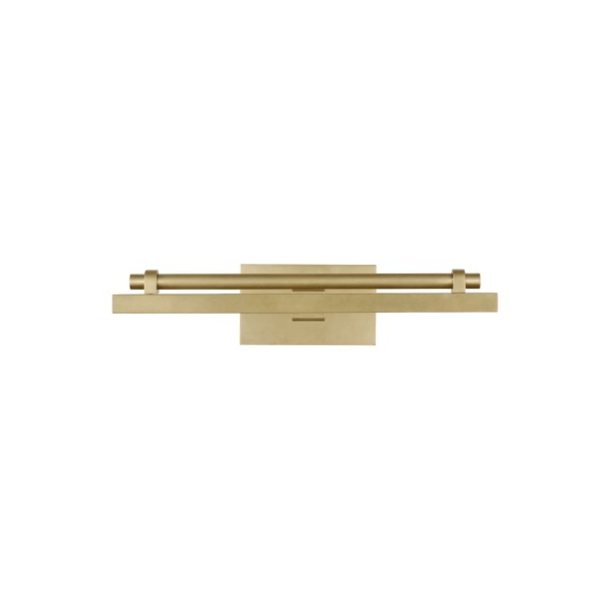 Kal 12" LED Picture Light, 120-277V, Natural Brass Finish - Bees Lighting