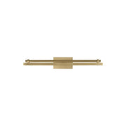 Kal 18" LED Picture Light, 120-277V, Natural Brass Finish - Bees Lighting
