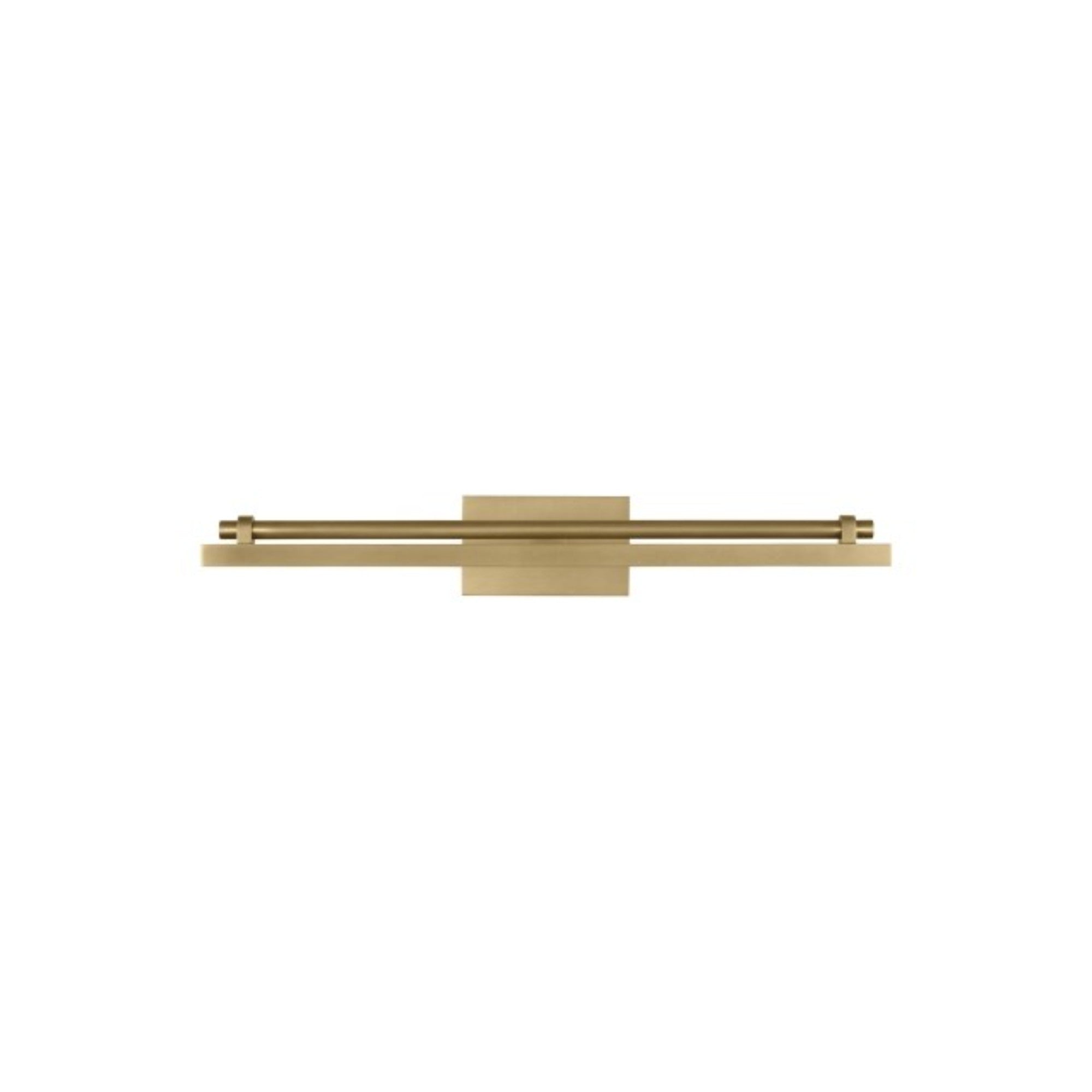 Kal 18" LED Picture Light, 120-277V, Natural Brass Finish - Bees Lighting