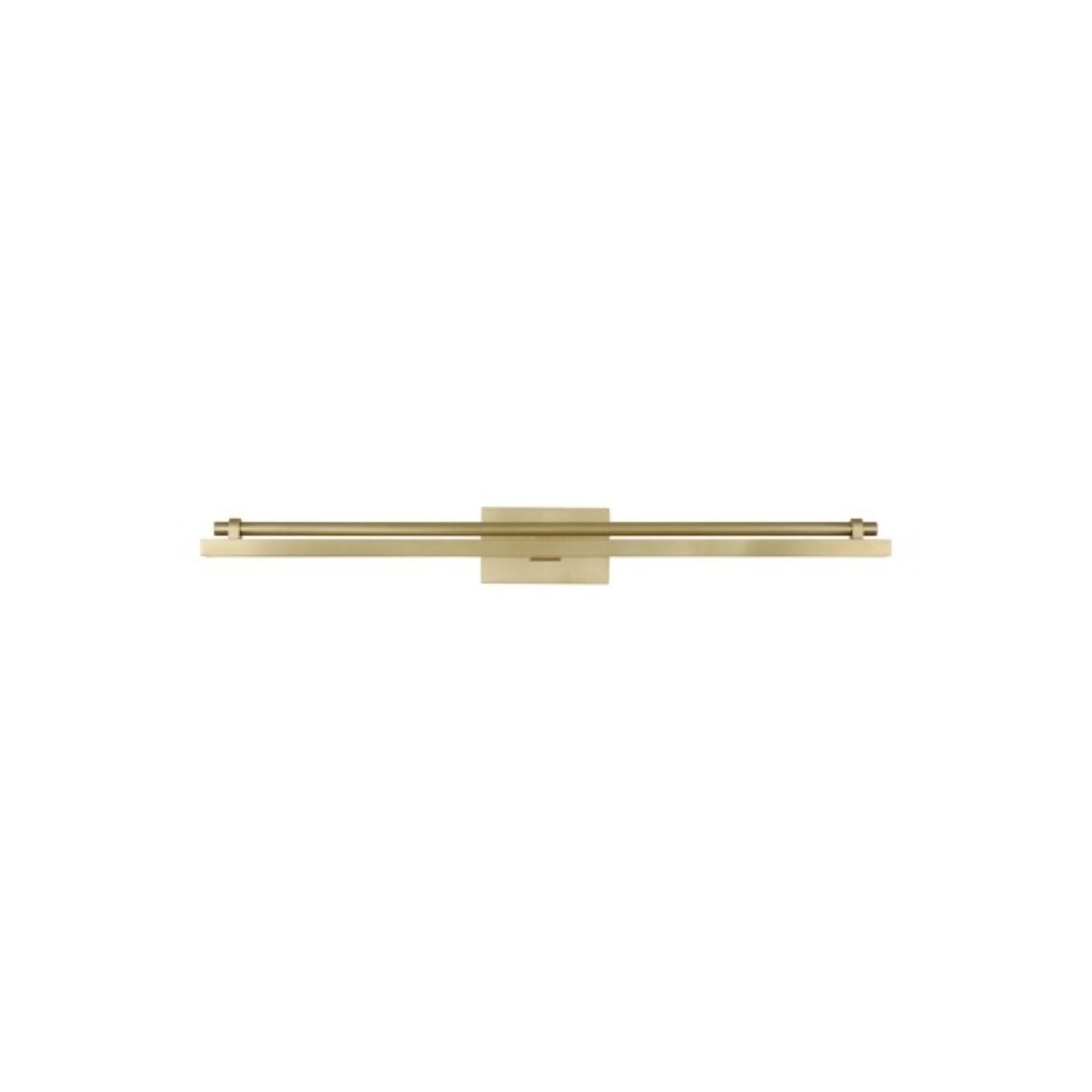 Kal 24" LED Picture Light, 120-277V, Natural Brass Finish - Bees Lighting