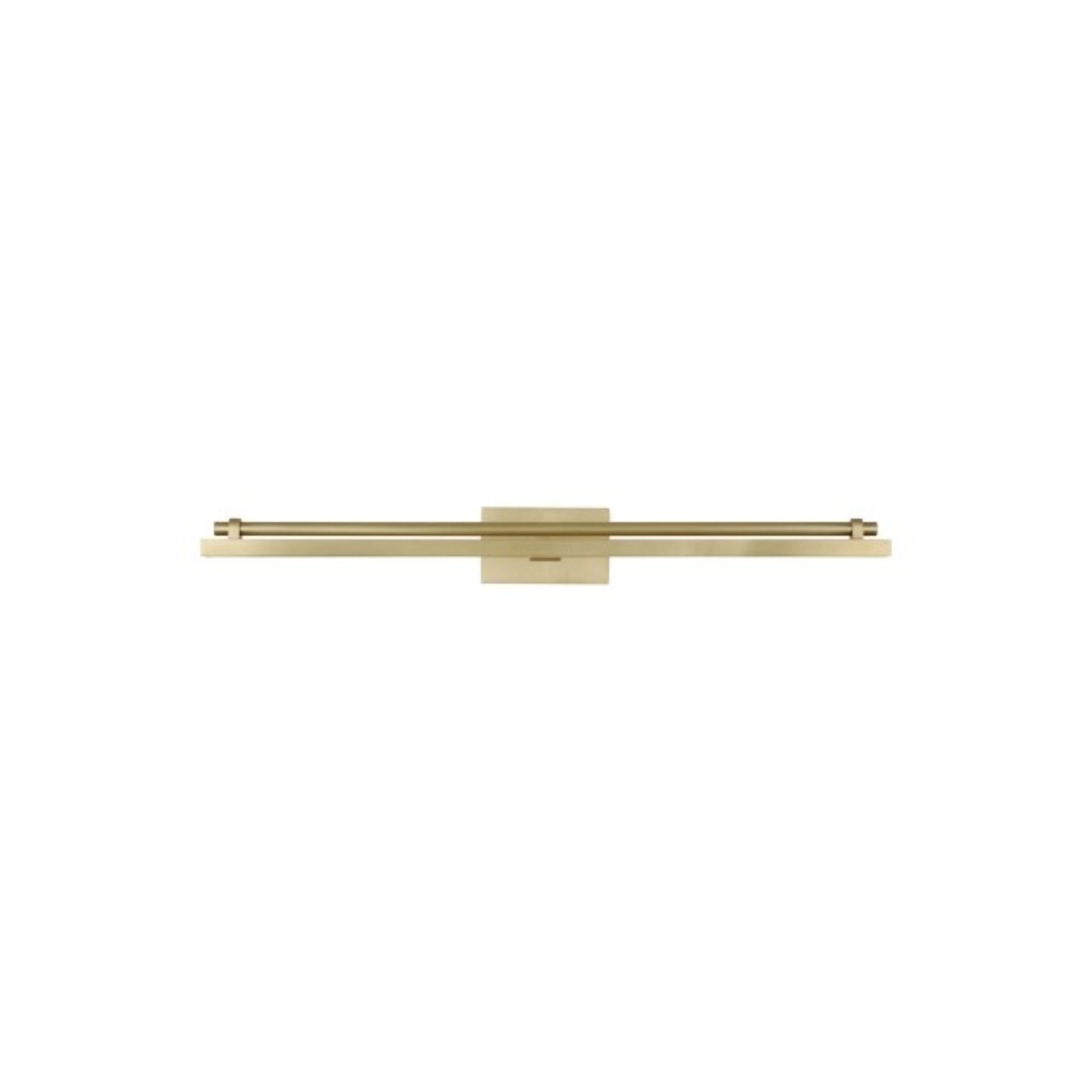 Kal 24" LED Picture Light, 120-277V, Natural Brass Finish - Bees Lighting
