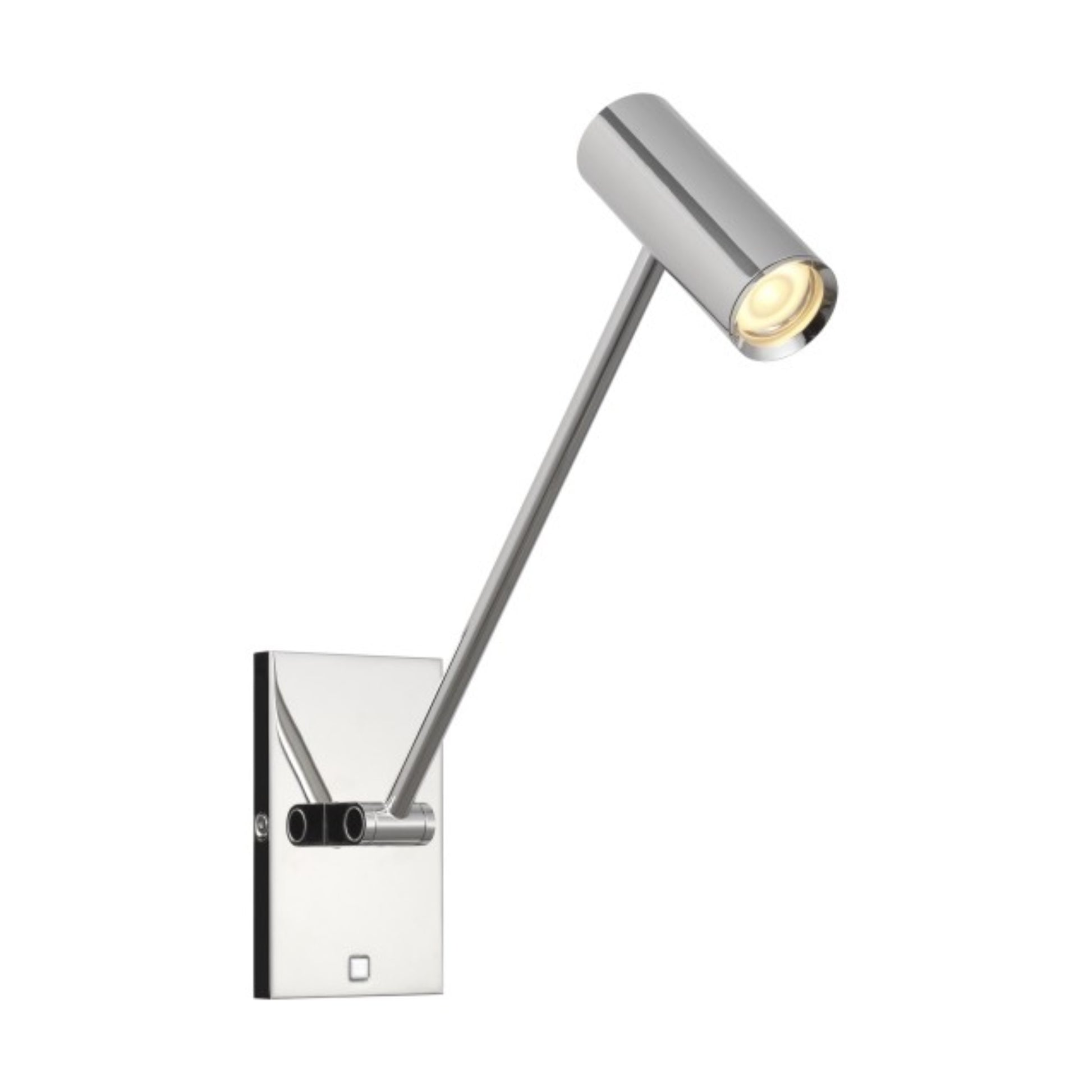 Ponte LED Small Task Sconce, 120-277V, Polished Nickel Finish - Bees Lighting