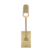 Ponte LED Small Task Sconce, 120-277V, Natural Brass Finish - Bees Lighting