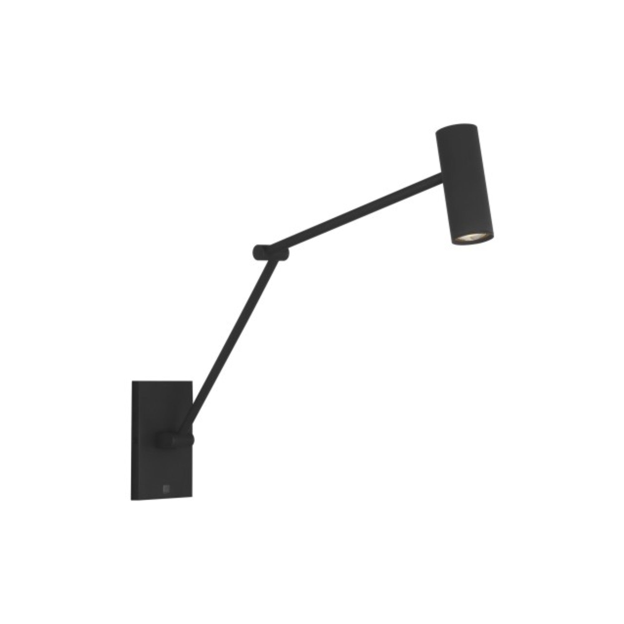 Ponte LED Medium Task Sconce, 120-277V, Nightshade Black Finish - Bees Lighting