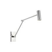 Ponte LED Medium Task Sconce, 120-277V, Polished Nickel Finish - Bees Lighting