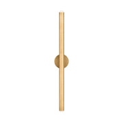 Ebell 31" 2-Light LED X-Large Wall Sconce, 120-277V, Natural Brass Finish - Bees Lighting