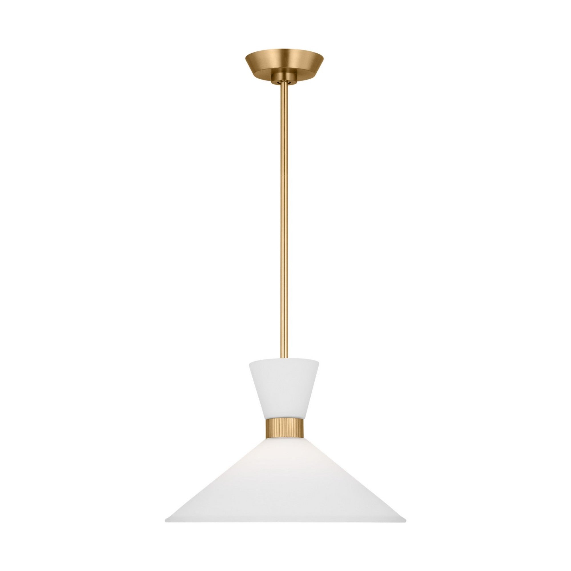 Belcarra 15" Medium Pendant, Satin Brass Finish - Bees Lighting