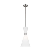 Belcarra 8" Small Pendant, Brushed Steel Finish - Bees Lighting