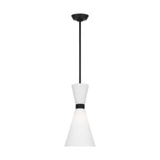 Belcarra 8" Small Pendant, Midnight Black Finish - Bees Lighting