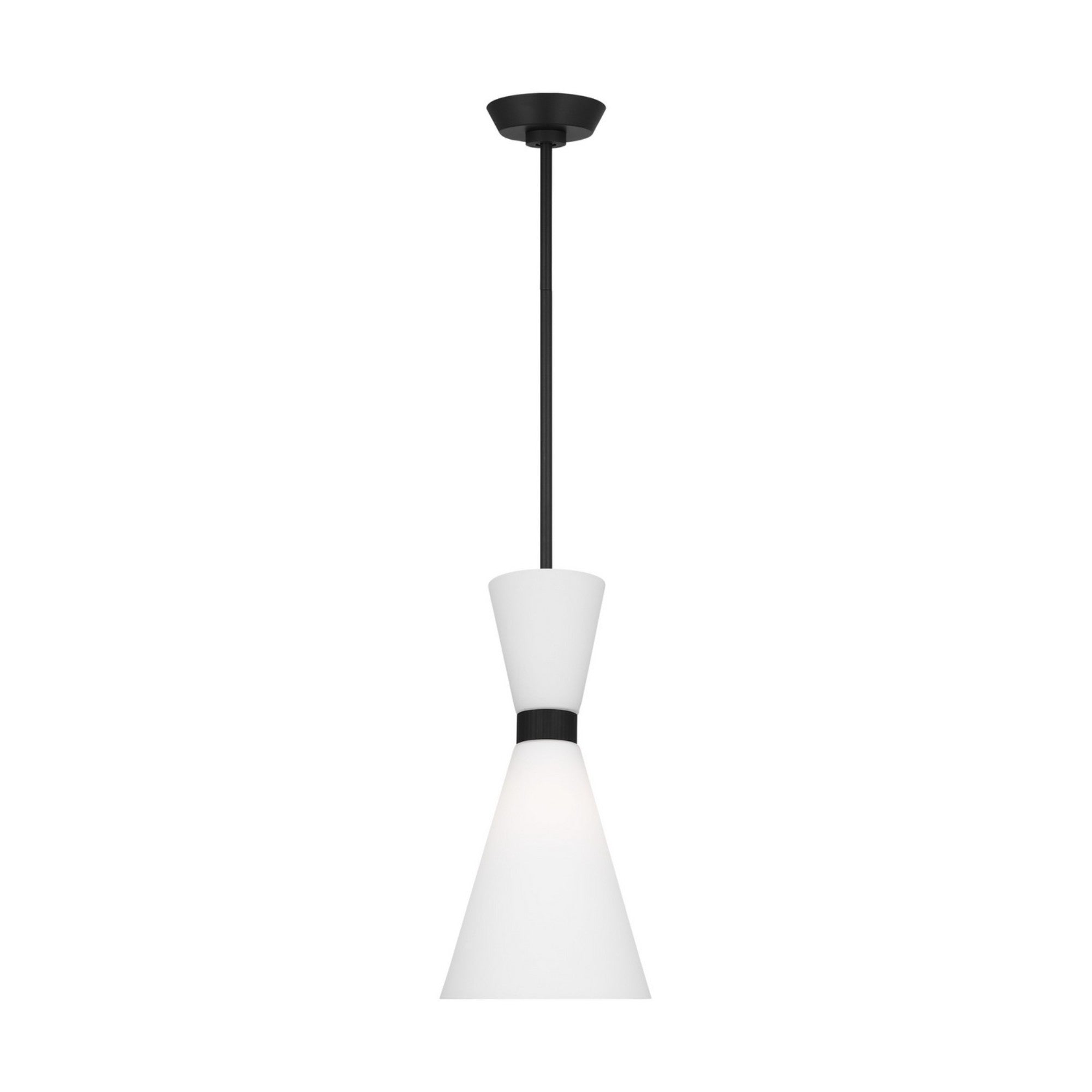 Belcarra 8" Small Pendant, Midnight Black Finish - Bees Lighting