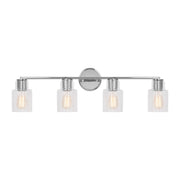 Sayward 32" 4-Light Bathroom Vanity, Chrome Finish - Bees Lighting
