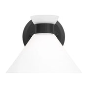 Belcarra 8" Small Bath Sconce, Midnight Black Finish - Bees Lighting