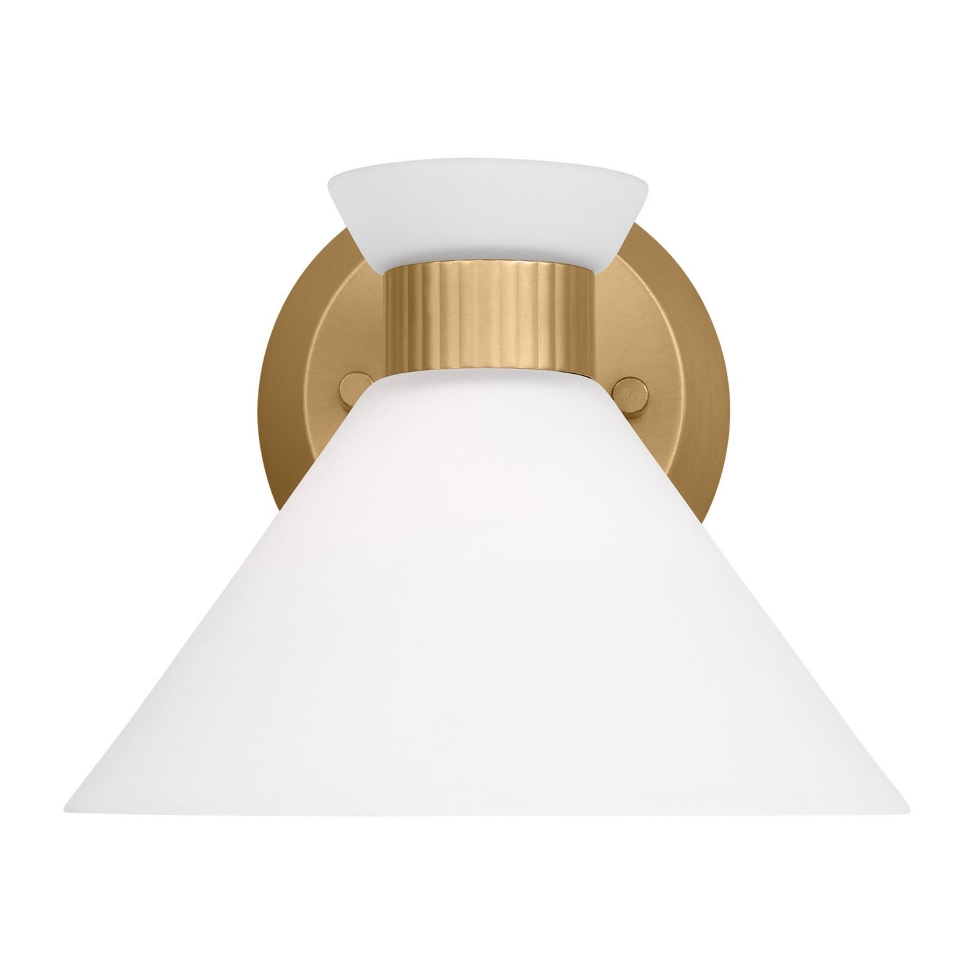 Belcarra 8" Small Bath Sconce, Satin Brass Finish - Bees Lighting