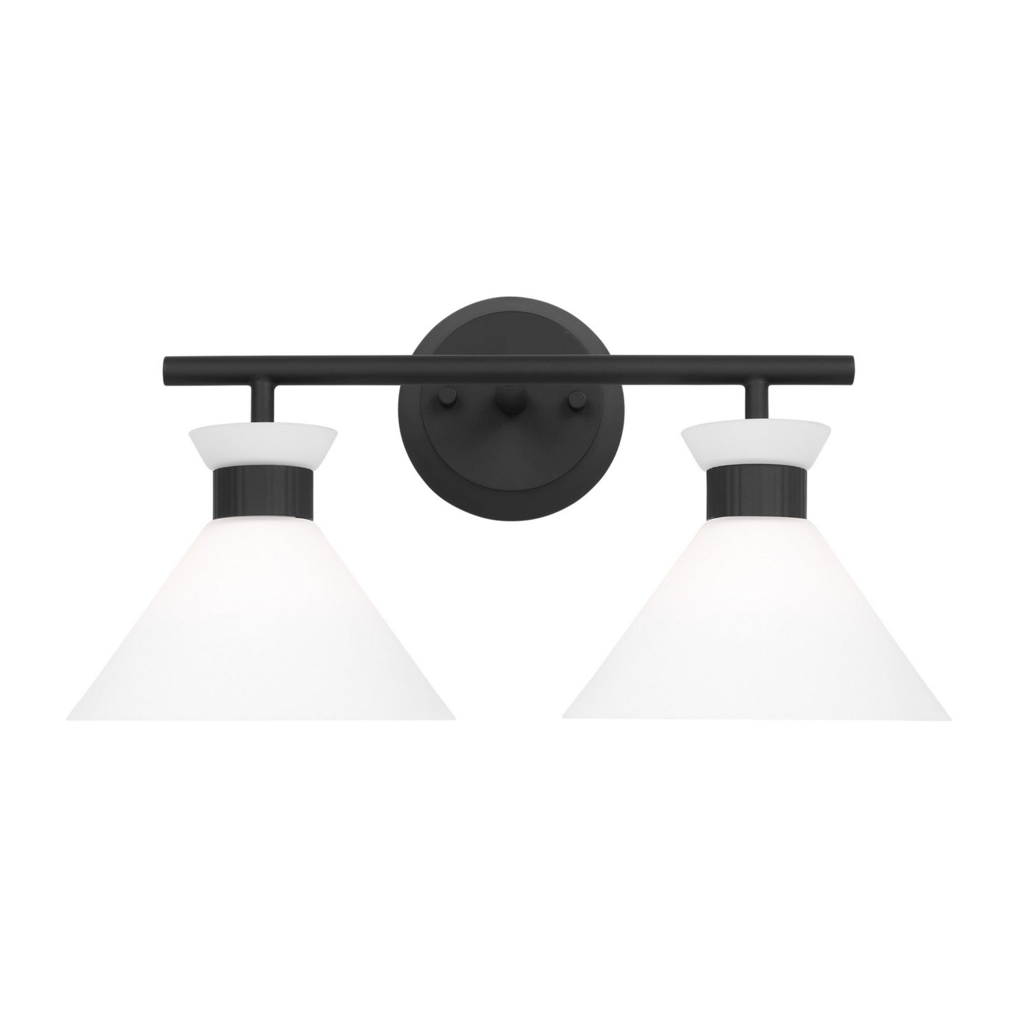 Belcarra 17" 2-Light Bathroom Vanity, Midnight Black Finish
